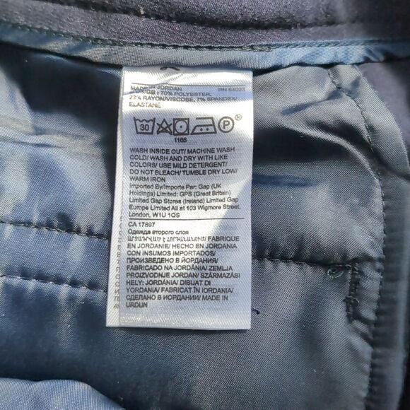 Banana Republic stretchy navy suiting pants size 4 - Picture 5 of 6